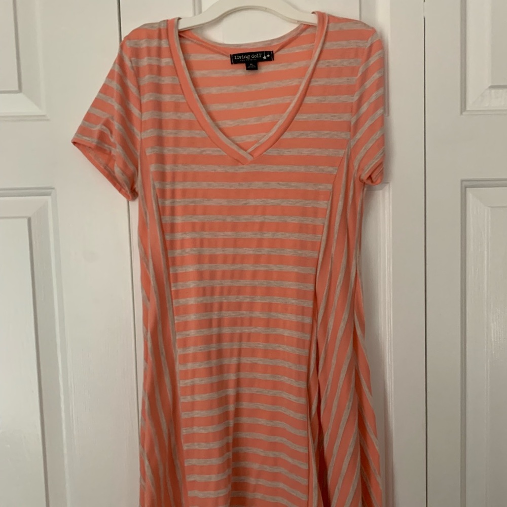 Striped beach dress